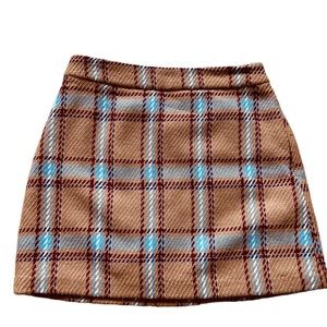 Plaid mini skirt size S - Never worn